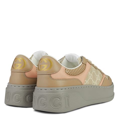 gucci square toe chunky trainers|More.